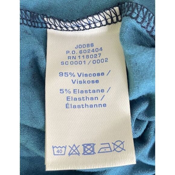 Boden size 8 Blue Floral Pant Jumpsuit Romper Wide Leg Maxi Pants Stretch - Picture 11 of 12